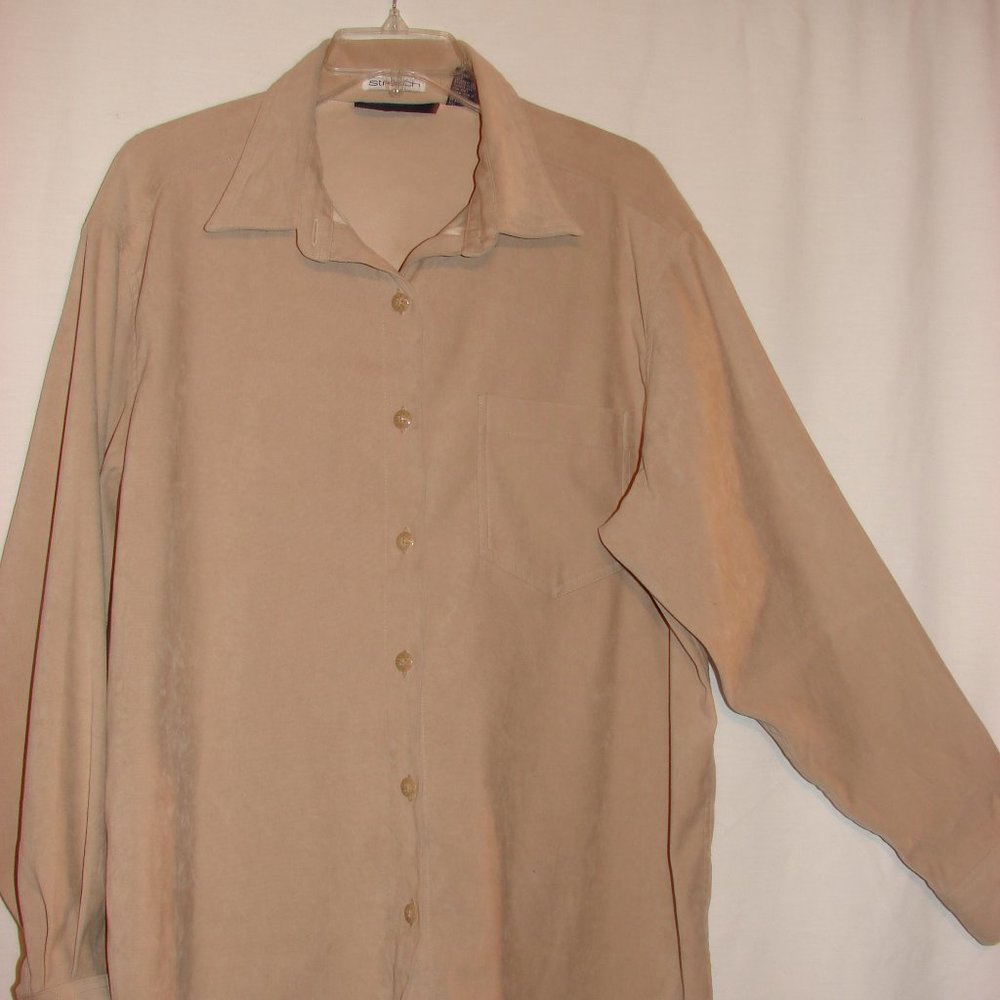 Newton Trading Women's Tan Button Sz. 1X